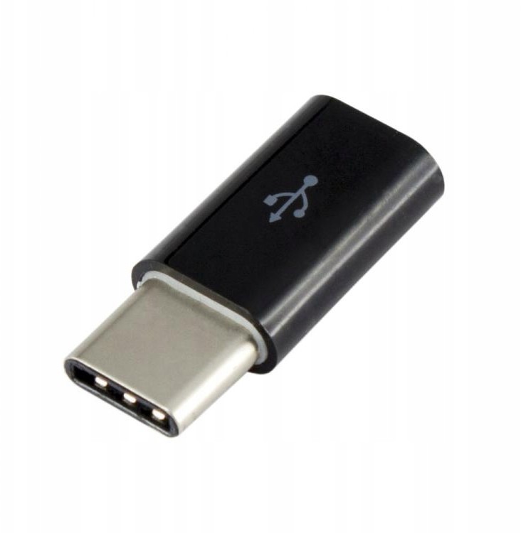 Adapter przejściówka microUSB do Usb-c Sbox czarny