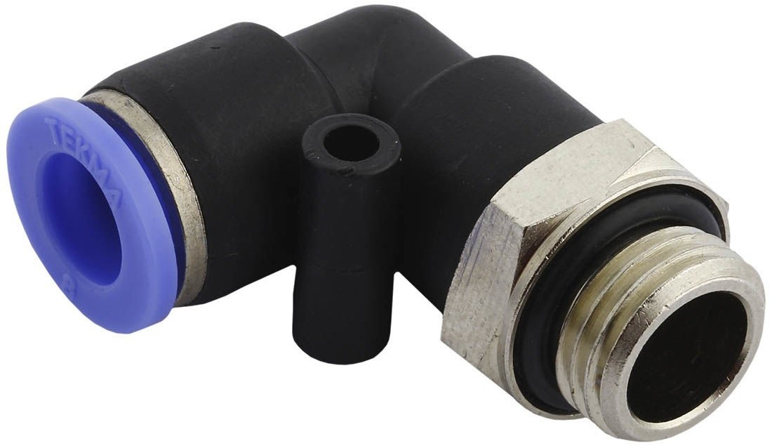 TEKMA Złączka Wtykowa Kątowa Na Wąż 8Mm Gwint 1/4