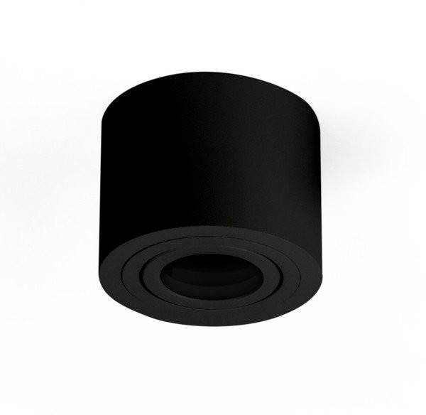 OxyLED Oprawa sufitowa spot tuba natynkowa CROSTI SASARI RO 90 S czarny śr. 9cm - czarny Koło S OXY MR1699R BL