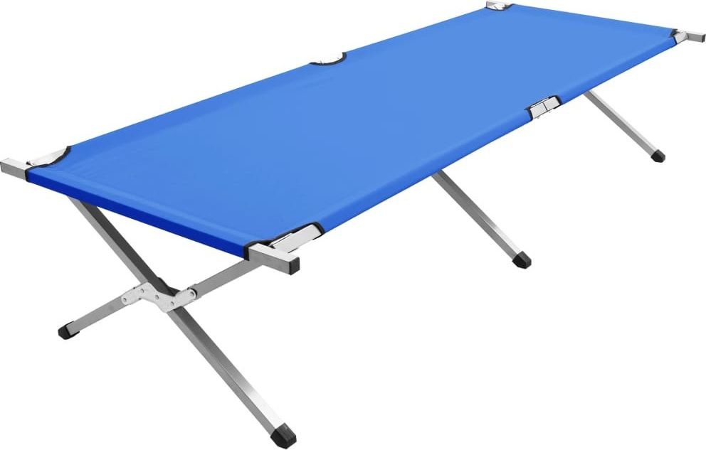 vidaXL vidaXL VidaXL Łóżko kempingowe 210x80x48 cm XXL niebieskie 47735