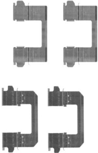 HELLA Pagid 8DZ 355 203-771 zestaw akcesoriów, okładzina hamulca tarczowego, oś przednia 355203771