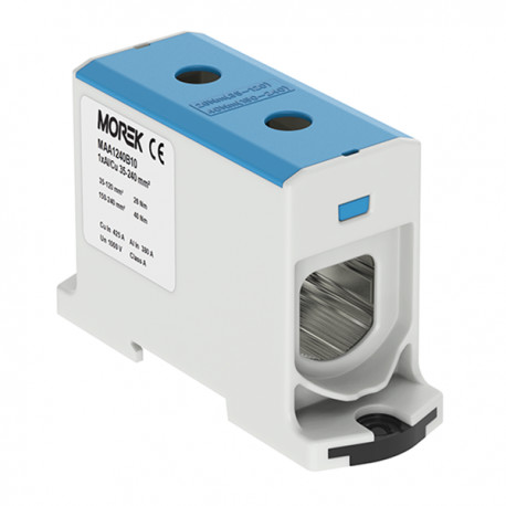 Geberit MOREK szynowa 35-240mm2 nieb 2 otwor AL/CU 1000V TH35 1P MAA1240B10 Morek 3989 MAA1240B10