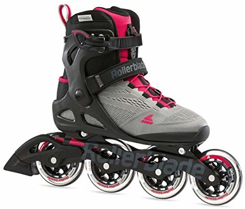 Rollerblade MACROBLADE 90 W łyżworolki damskie, NEUTRUM SZARY / RÓŻKI ROSA, 235 07100500-A06