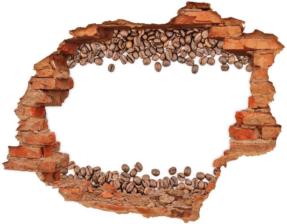 Wallmuralia.pl Naklejka 3D dziura na ścianę Róże i ornamenty
