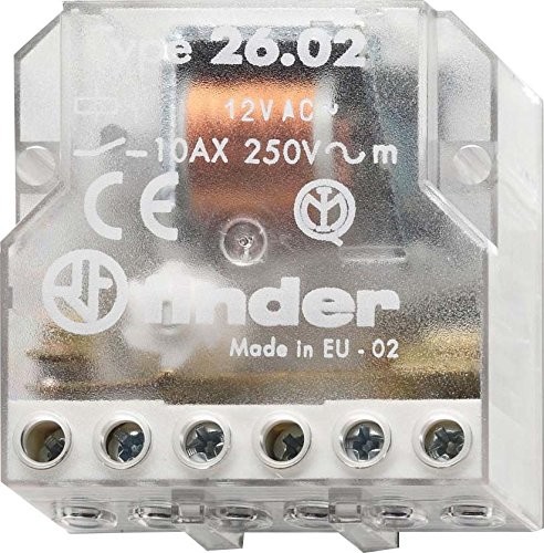 finder Finder 260682300000 wyłącznikiem do montażu w puszka podtynkowa, 230 Vac, 2 zestyk zwierny, 3 sekwencji włączania, 10 A