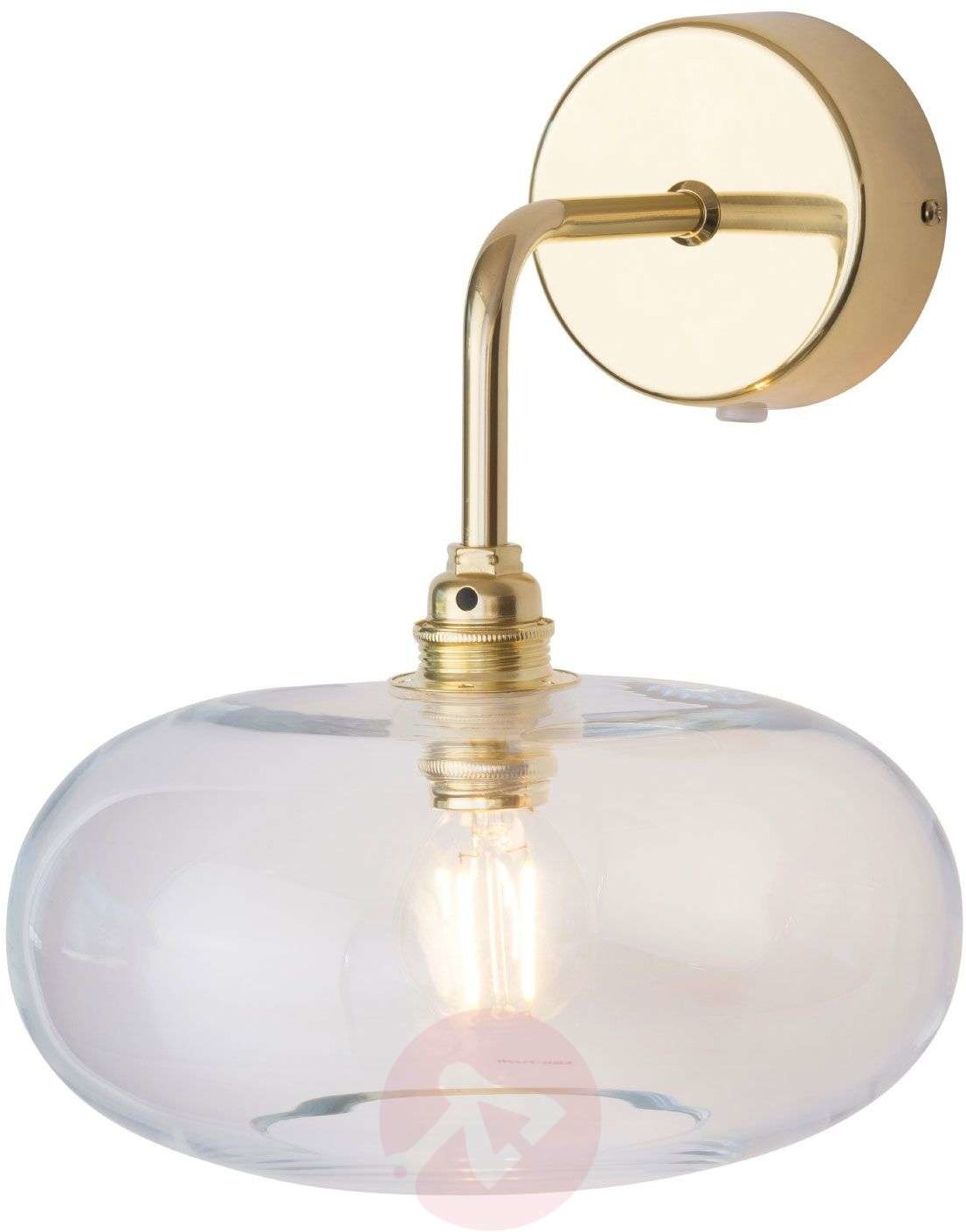 EBB & FLOW EBB & FLOW Horizon Arm-Wandlampe gold/klar  21 cm