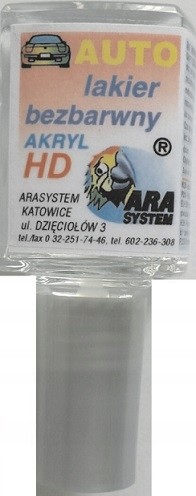 Lakier Zaprawka Bezbarwny Clar Arasystem 10 ML