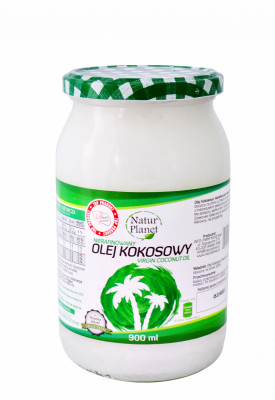 Polska OLEJ KOKOSOWY TŁOCZONY NA ZIMNO 900ml 