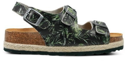Paez BIO CONGO PRINT HAND PALMS GREEN -