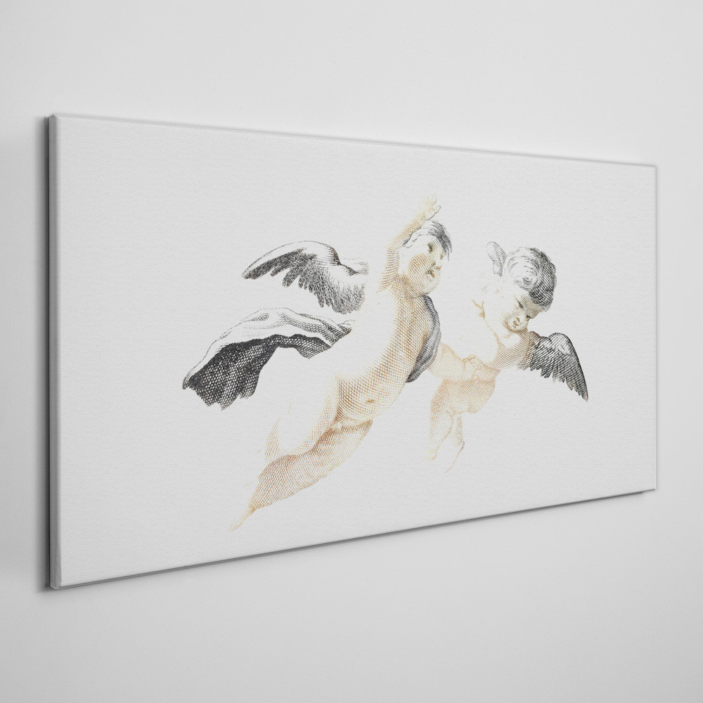 PL Coloray Obraz na Płótnie Nowoczesny Rysunek Anoły 100x50cm