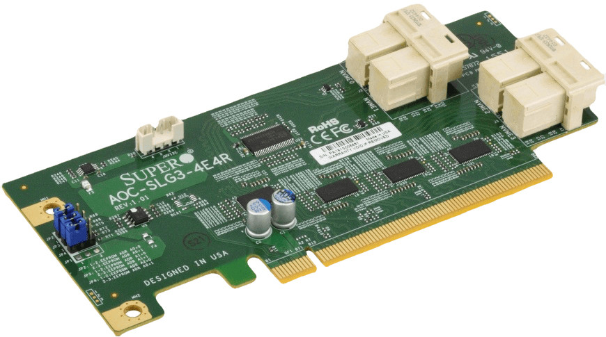 Supermicro AOC-SLG3-4E4R adapter Wewnętrzny SAS AOC-SLG3-4E4R-O