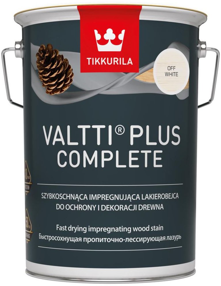 Tikkurila Lazura do drewna VALTTI 5 l Off white