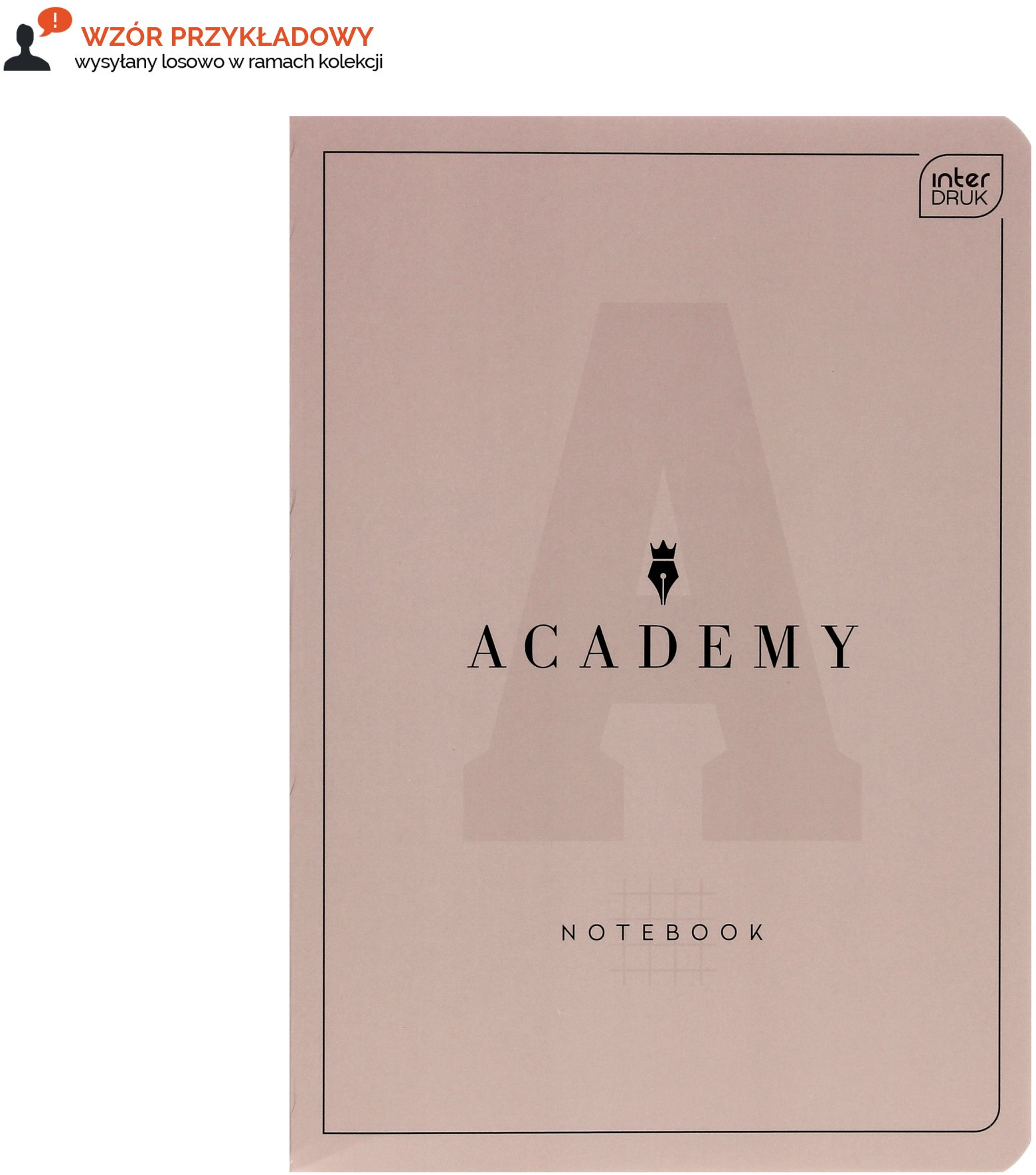 Inter-druk Zeszyt A5/60 kratka Academy 90g