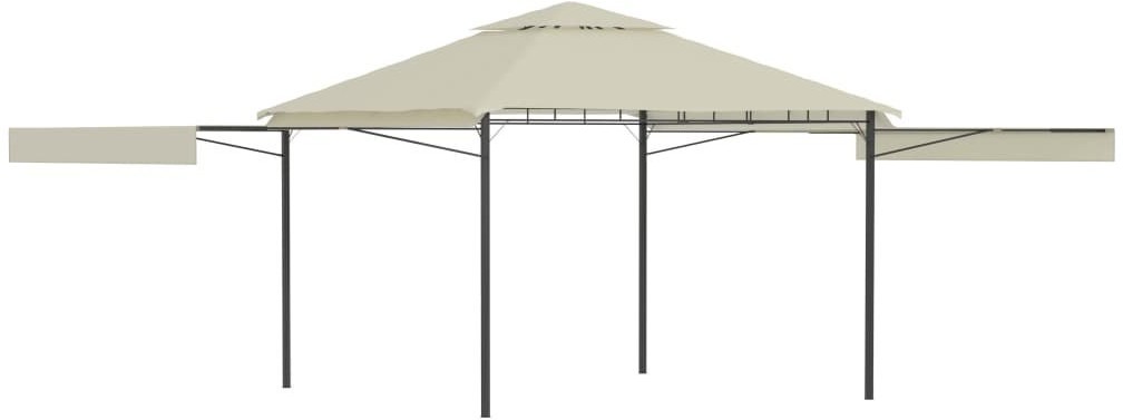 vidaXL Altana, podwójne rozkładane zadaszenia, 3x3x2,75 m, kremowa 48003