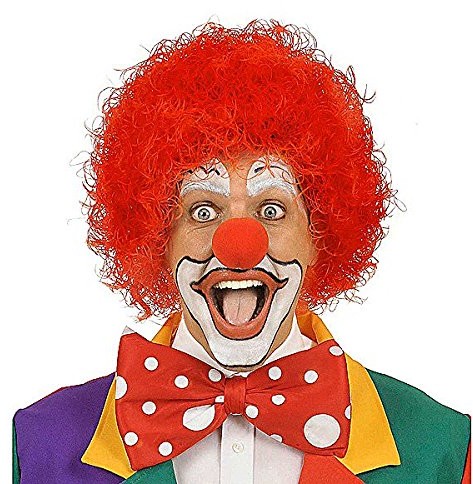 Widmann Clown Red Wig for Hair Accessory Fancy Dress WDM5951R