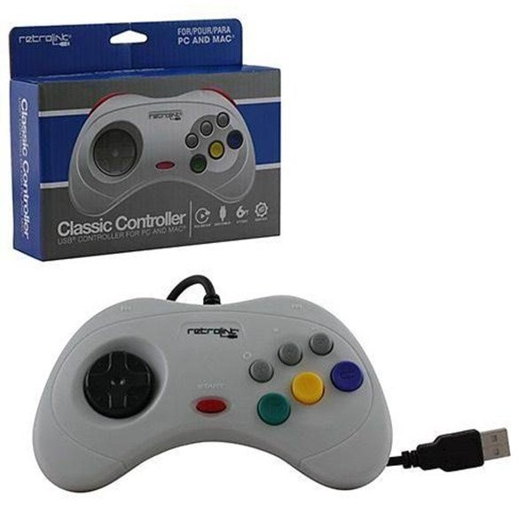 retro-bit SEGA Saturn Pad - Grey