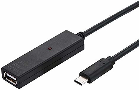 Value Przedłużacz USB 2.0 | aktywny | z repeaterem | A-C | czarny | 20 m | prosty sposób połączenia dysku twardego SATA III 6.0 Gb/s z komputerem lub notebookiem za pomocą złącza USB-C 12.99.1114