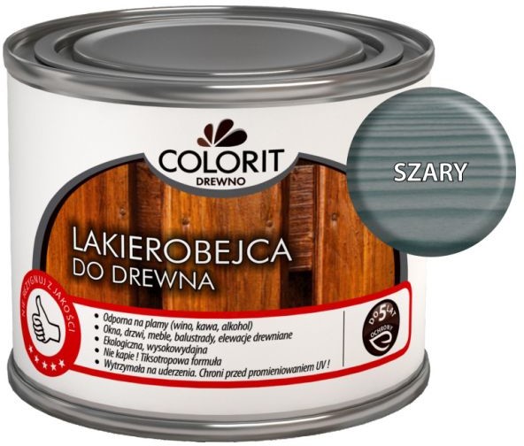 Colorit Lakierobejca do drewna  Drewno szary 375 ml