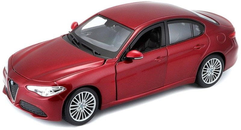 Bburago model 1:24 Plus Alfa Romeo Giulia 2016 czerwony