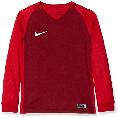 Nike dzieci Trophy III Jersey Youth Longsleeve trykot na długi, czerwony, m 833049-677