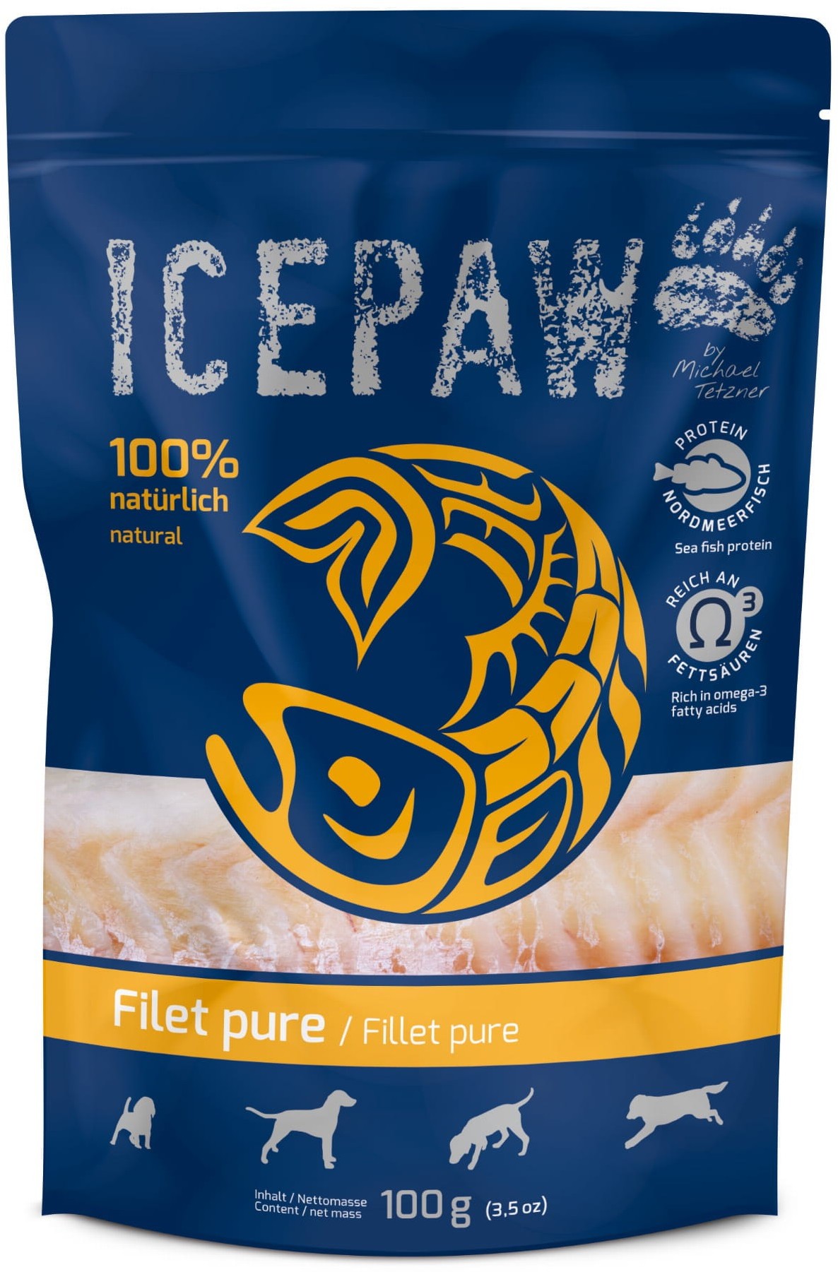Zdjęcia - Karm dla psów Pure ICEPAW Filet  - filet z dorsza dla psów  (opak.zbiorcze 12 szt. x 100g)