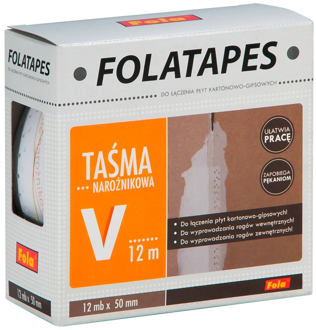 Fola Taśma z włókna szklanego do łączenia płyt g k V 12 m x 50 mm