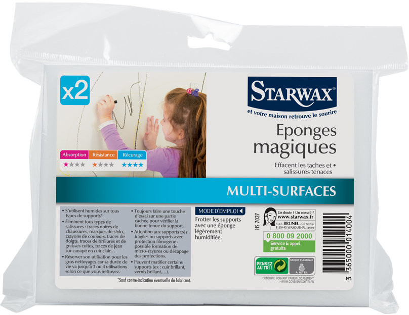 Starwax Magiczna gąbka STARWAX, 2 szt.