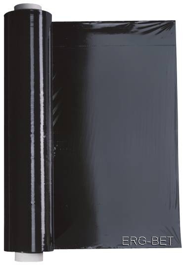 Folia Stretch Czarna 1,5KG Wersja Na Cienkiej Tule