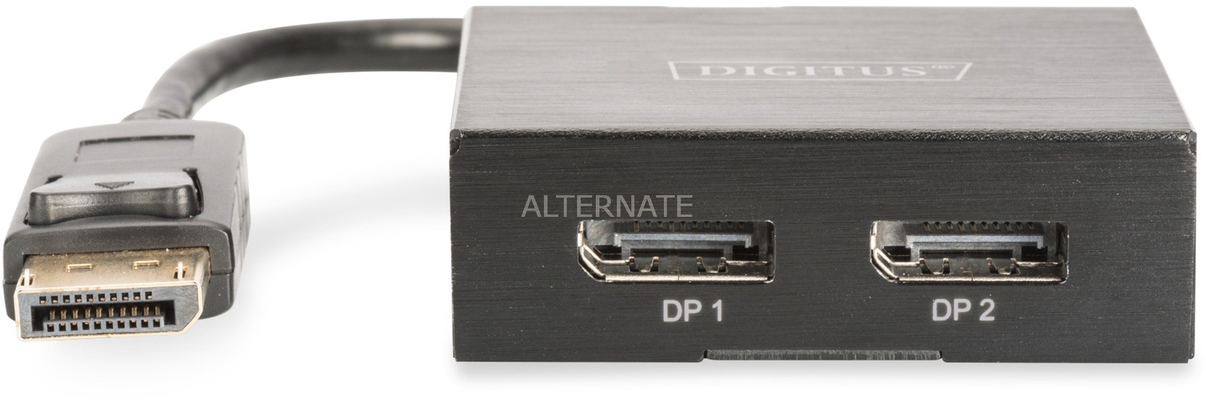 Digitus DS-45404 rozgałęziacz telewizyjny DisplayPort 2x DisplayPort, Rozgałęźniki i przełączniki 4016032432333
