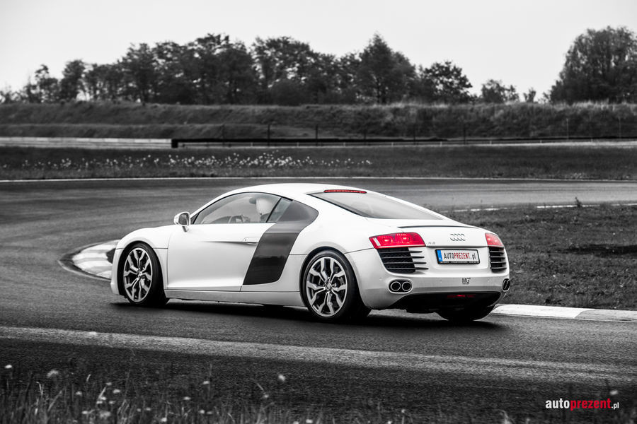 Jazda Audi R8 po mieście - Gliwice - 1 okrążenie JAR8MG