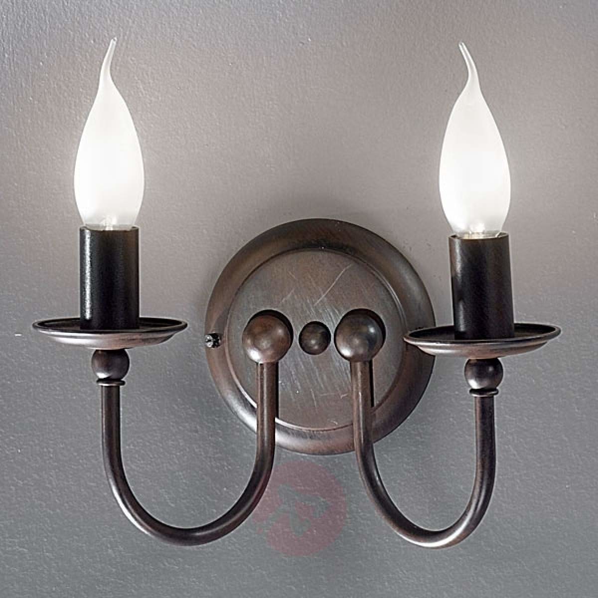 Rustykalna lampa ścienna AZIENDA, 2-punktowa