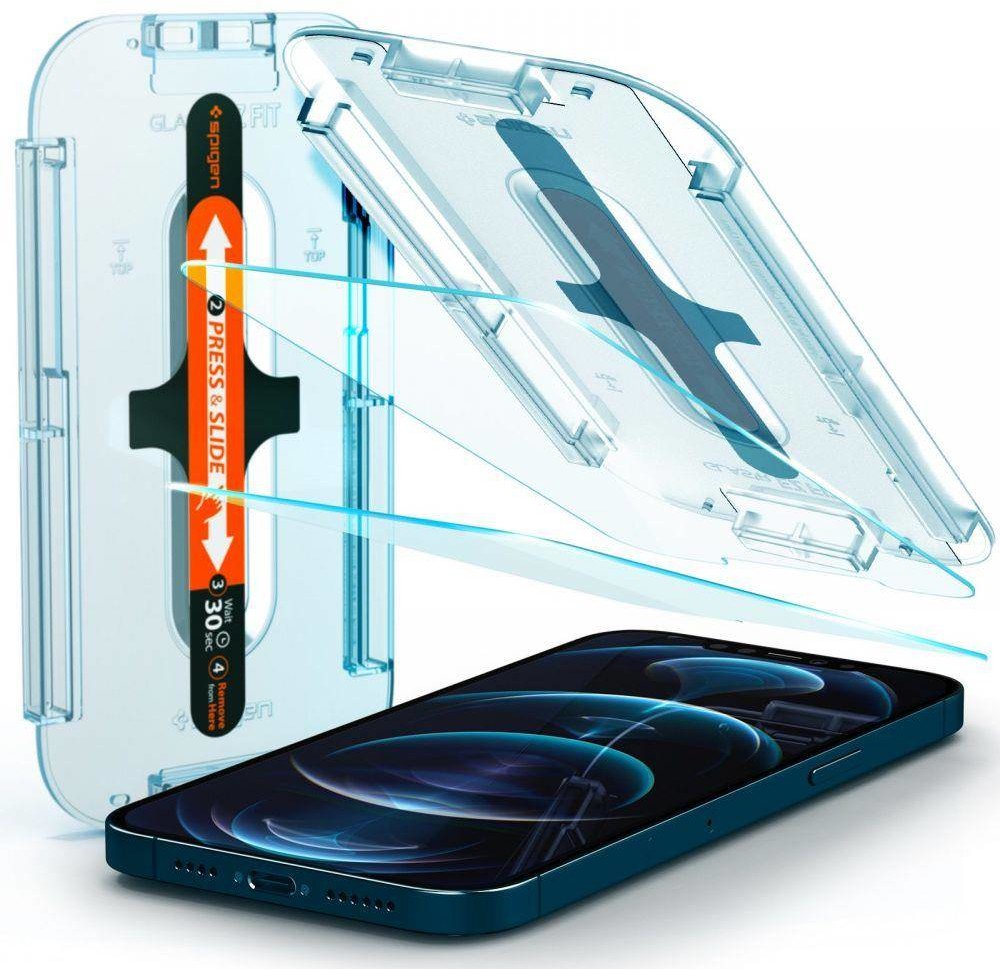 Spigen SZKŁO HARTOWANE SPIGEN GLAS.TR EZ FIT 2-PACK IPHONE 12 PRO MAX fd-16820-0