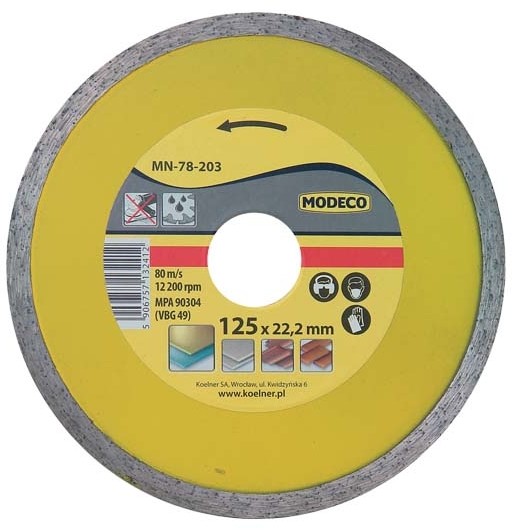 Modeco ściernica diamentowa pełna 115 mm Mars marki MN-78-202