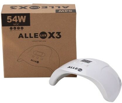 Allepaznokcie Lampa do paznokci UV/LED 54W do lakierów hybrydowych AlleLux X3 z zasilaczem i kablem USB Biała
