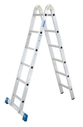 Krause Stabilo dwustronna drabina przegubowa 2x6 szczebli 133908