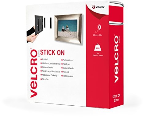 VELCRO Brand VELCRO markowa taśma klejąca 20 mm x 25 m, biała VEL-EC60354