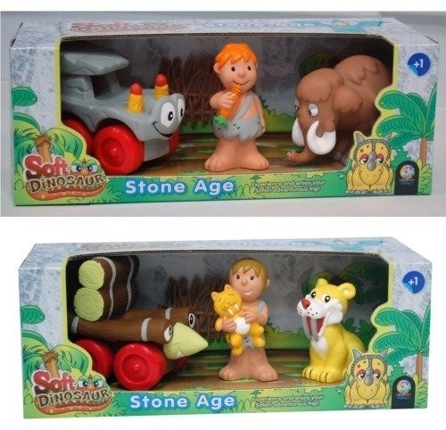 Dino Zestaw Autko + 2 figurki 2 rodzaje