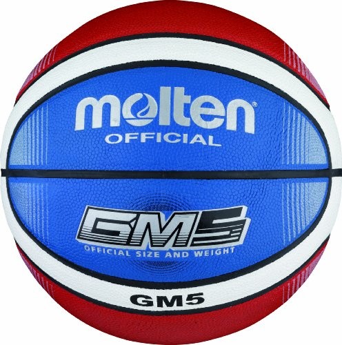 Molten BGMX5-C piłka do koszykówki, czerwono-biało-niebieska, rozmiar 5 BGMX5-C