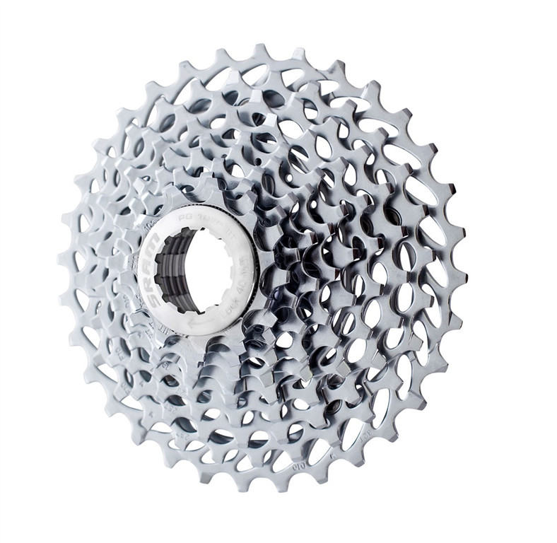 SRAM Kaseta PG-1070 srebrny / Ilość biegów: 10 / Stopniowanie: 12-32 00.2418.035.010