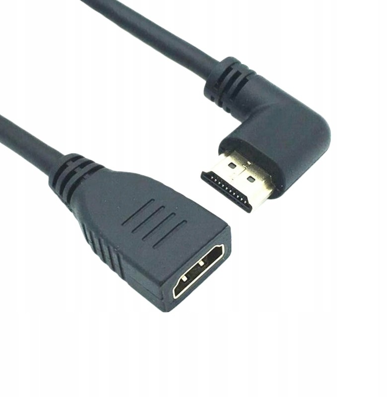 Kabel Adapter Kątowy Hdmi do Hdmi Lewy 10cm