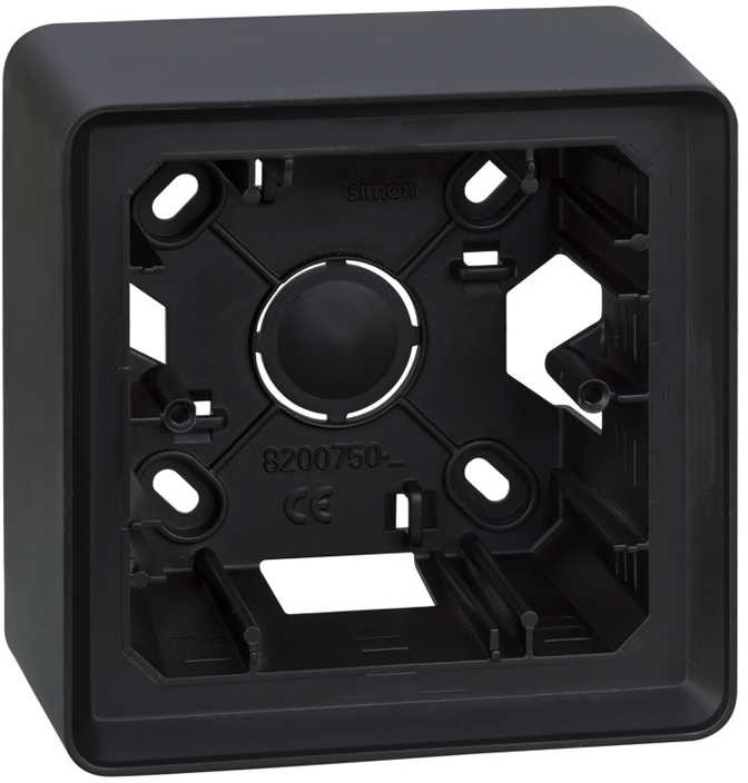 Kontakt KONTAKT_SIMON Puszka natynkowa pojedyncza DETAIL 82 Grafitowy 8200750-038