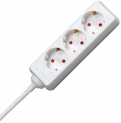 Kopp 128688650 3-listwa zasilająca Standard, przewód zasilający 3 m, biały 128688650