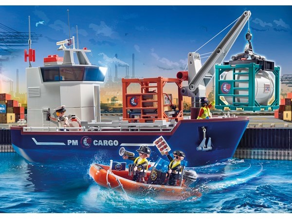 Playmobil Miasto Akcji - Cargo Ship with Boat 70769