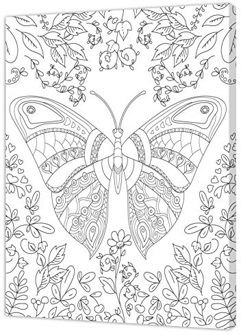 Pintcolor 7160.0 blejtram z płótnem do malowania, drewno jodłowe/bawełna, biały/czarny, 40 x 50 x 3,5 cm