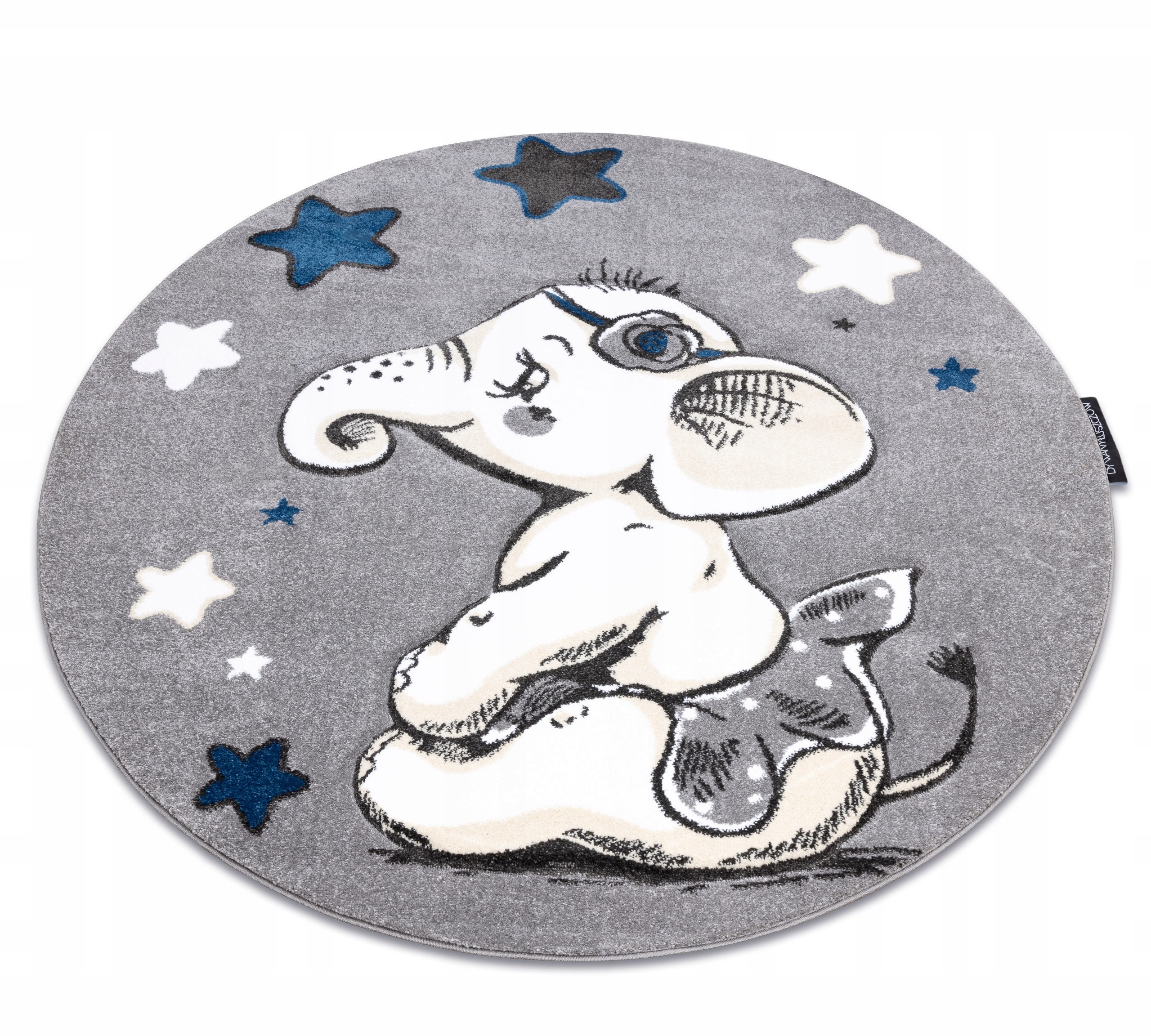 Dywan Dziecięcy Petit koło 140 Słoń szary #GR3719