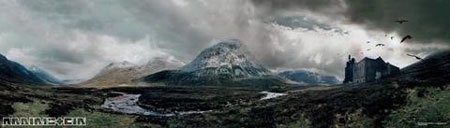 empireposter Empire 263445 niewyraźnie kamienia krajobraz muzyki Panorama druk drzwi plakat  158 x 42.25 cm