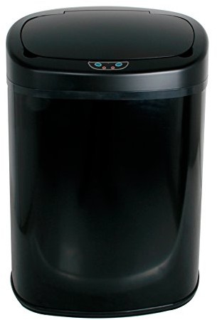 Batimex Kitchen Move BAT-automatyka 68ls06 a Black SS-kosz na śmieci, duża pojemność, ze stali nierdzewnej/ABS/tworzywo sztuczne, czarna, 40,9 x 28,9 x 75,5 cm BAT-68LS06A  BLACK SS