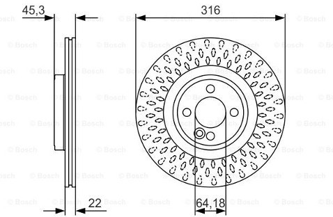 BOSCH Tarcze hamulcowe (komplet 2 sztuk) 0 986 479 A07