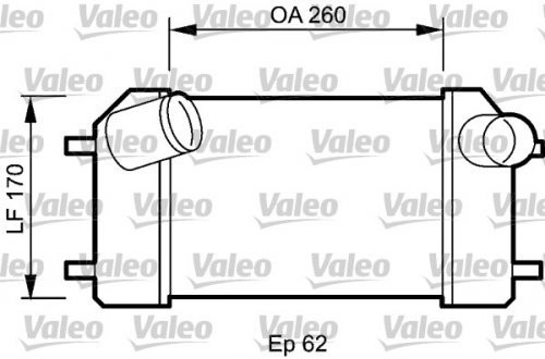 Valeo 818826 chłodnicą powietrza doładowującego 818826