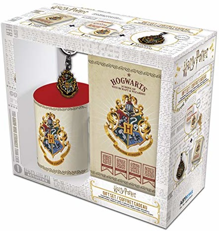 ABYstyle ABYstyle - Harry Potter Pack kubek 320 ml + breloczek do kluczy + notatnik Hogwarts Z889455